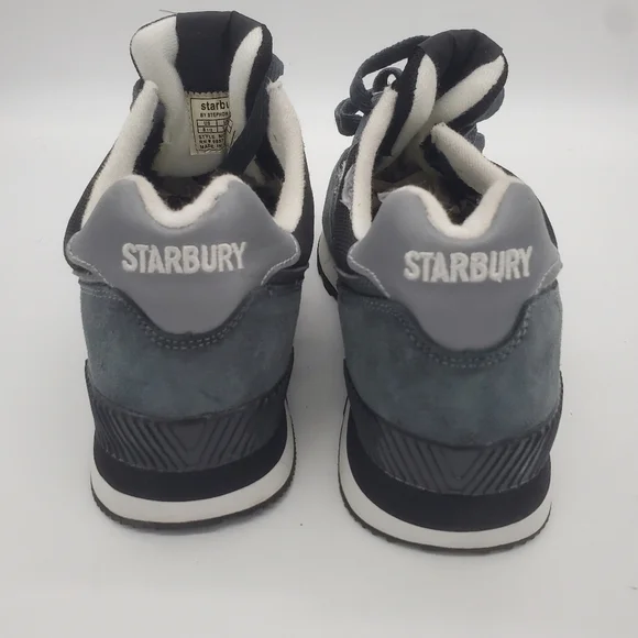 Starbury by Stephon Marbury Retro Runner Suede Blue Gray Men's 8.5 Shoes Star